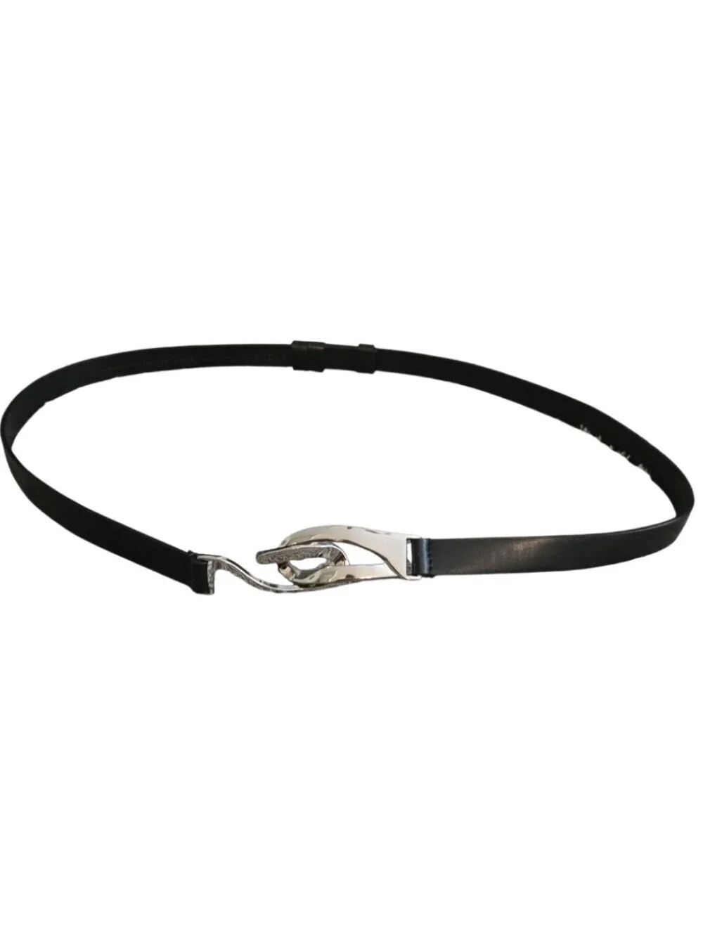 EC CHICO'S Skinny Belt With Interlocking Hook Clasp And Adjustable Waist Sz.M/L